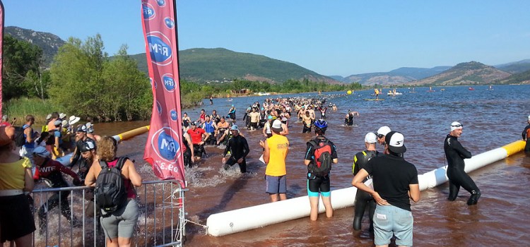 Swim, bike and sun au Salagou